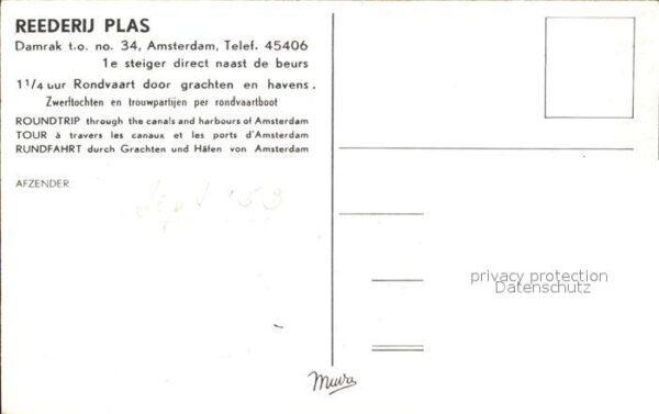 Amsterdam Niederlande Reederij Plas – Bild 2