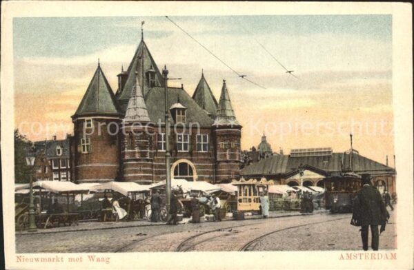 Amsterdam Niederlande Nieuwmarkt Waag