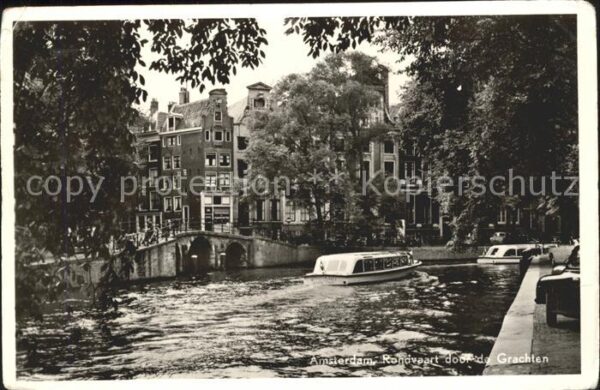 Amsterdam Niederlande Rondvaart Grachten