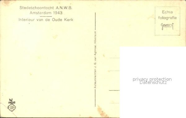 Amsterdam Niederlande Stedeschoontocht Interieur Kerk – Bild 2