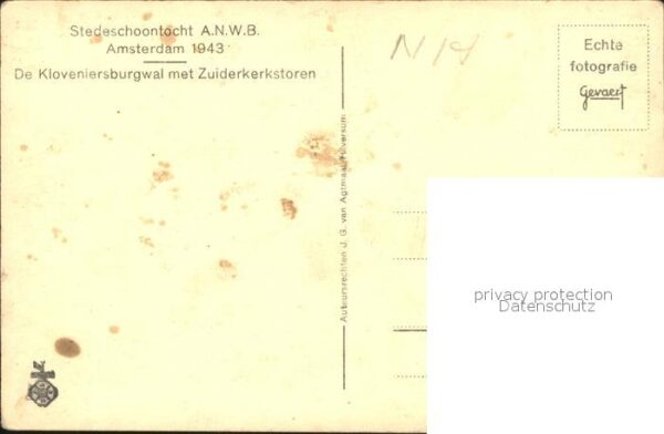 Amsterdam Niederlande Stedeschoontocht Kloveniersburgwal Zuid – Bild 2
