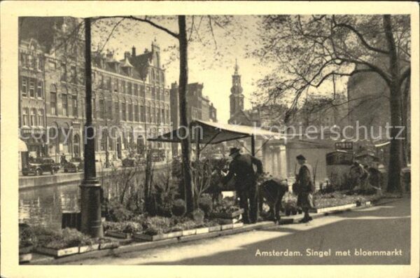 Amsterdam Niederlande Singel bloemmarkt