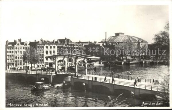 Amsterdam Niederlande Magere brug Amstel
