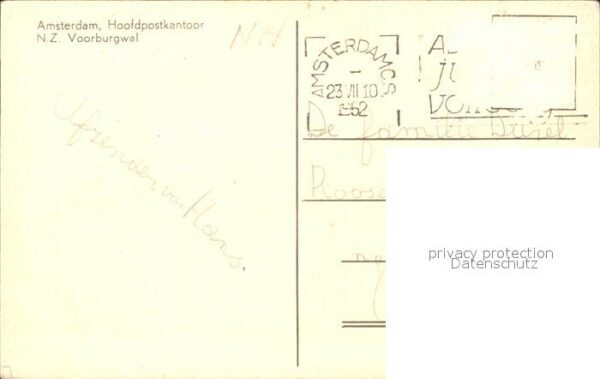 Amsterdam Niederlande Hoofdpostkantor Voorburgwal – Bild 2