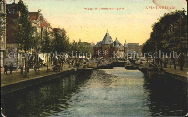Amsterdam Niederlande Waag Kloventersburgwal