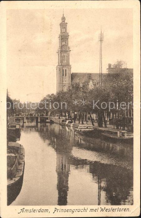 Amsterdam Niederlande Prinsengracht Westertoren