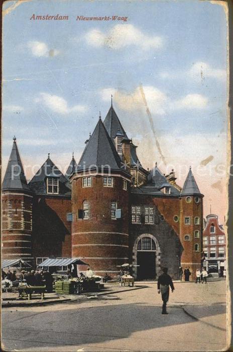 Amsterdam Niederlande Nieuwmarkt Waag