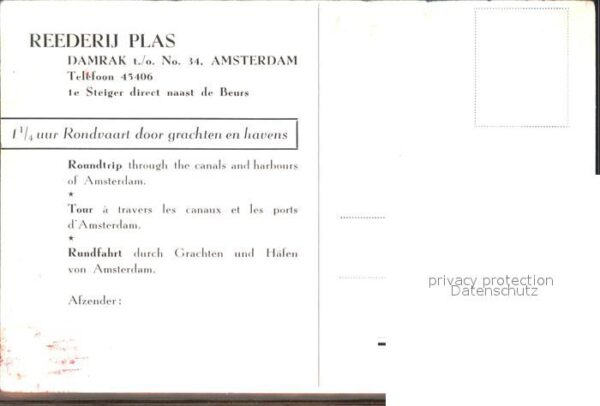 Amsterdam Niederlande Reederij Plas – Bild 2