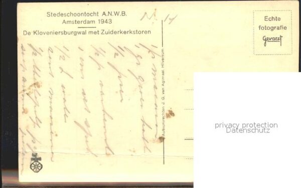 Amsterdam Niederlande Stedeschoontocht Kloveniersburgwal Zuid – Bild 2