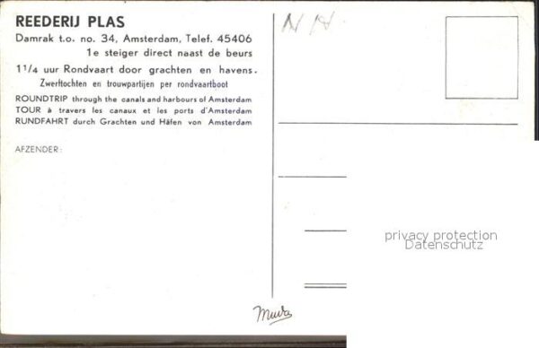 Amsterdam Niederlande Reederij Plas – Bild 2