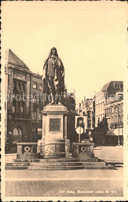 Den Haag Standbeeld Johan de Wit Monument Statue