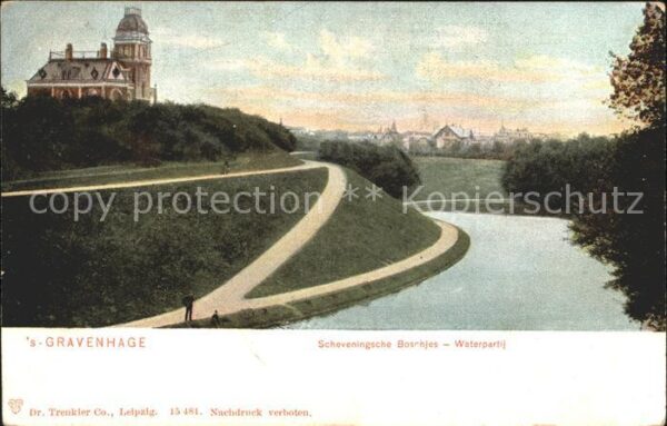 s-Gravenhage Scheveningsche Boschjes Waterpartij