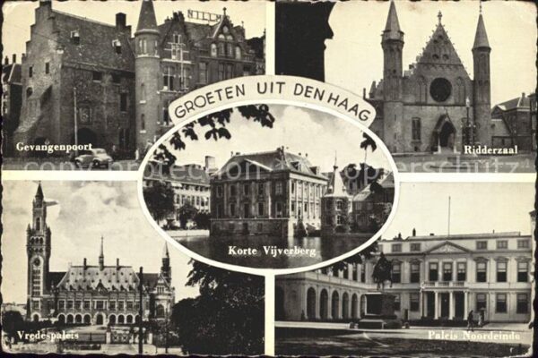 Den Haag Gevangenpoort Ridderzaal Vredespaleis K