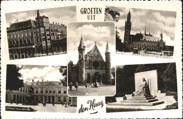Den Haag Vijverberg Buitenhof Vredespaleis Palei
