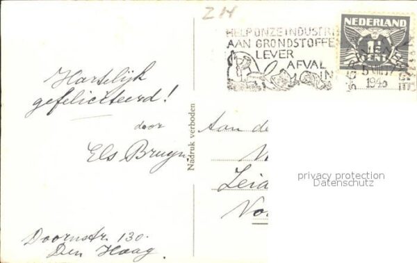 s-Gravenhage Stadhuis Rathaus Künstlerkarte – Bild 2
