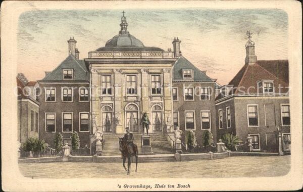 s-Gravenhage Huis ten Bosch Reiter Künstlerkarte