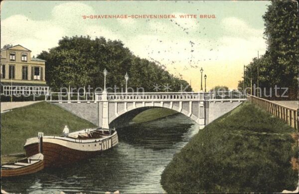 Scheveningen Witte Brug Brücke Kahn