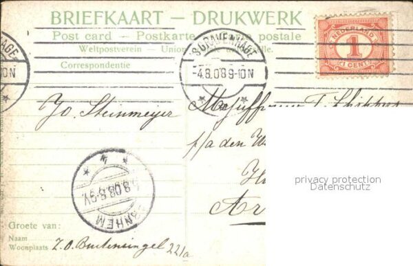 s-Gravenhage Stadhuis Groenmarkt Kutsche Strassenbah – Bild 2
