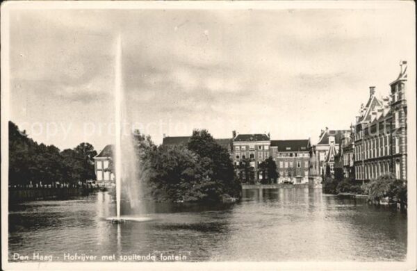 Den Haag Hofvijver Fontein