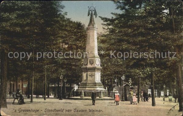 s-Gravenhage Standbeeld van Saxsen Weimar Denkmal