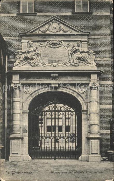 s-Gravenhage Ingang Nieuwe Gymnasium
