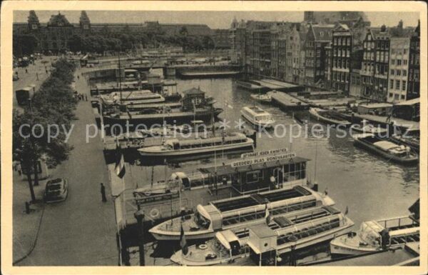 Amsterdam Niederlande Reederij Plas Haven Ausflugsboot Rundfa