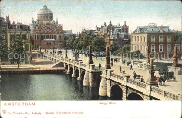Amsterdam Niederlande Hooge Sluis Brücke
