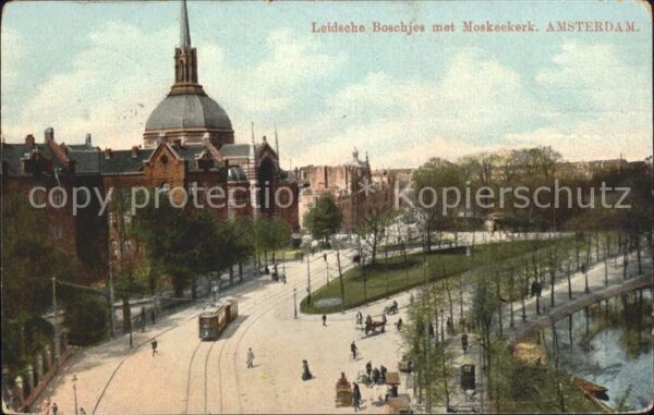 Amsterdam Niederlande Leidsche Boschjes Moskeekerk Strassenba