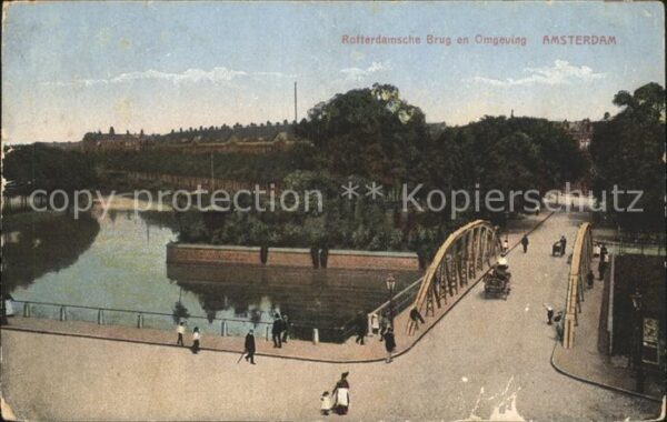 Amsterdam Niederlande Rotterdamsche Brug en omgeving