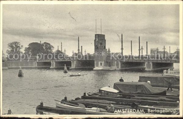 Amsterdam Niederlande Berlagebrug Brücke