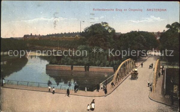 Amsterdam Niederlande Rotterdamsche Brug en omgeving