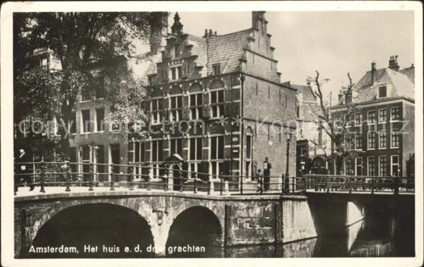 Amsterdam Niederlande Huis aan de drie grachten Brücke