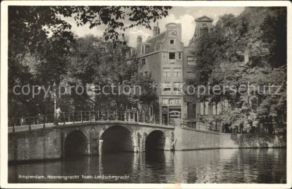 Amsterdam Niederlande Heerengracht hoek Leidschegracht