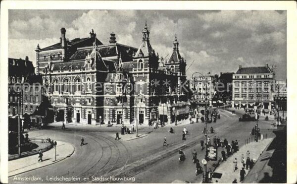 Amsterdam Niederlande Leidscheplein en Stadsschouwburg