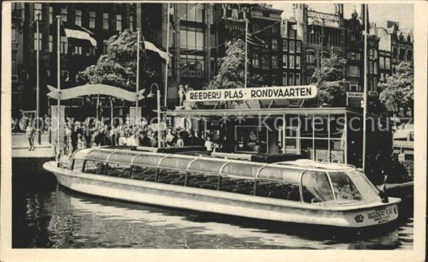 Amsterdam Niederlande Reederij Plas Roondvaarten Rundfahrten
