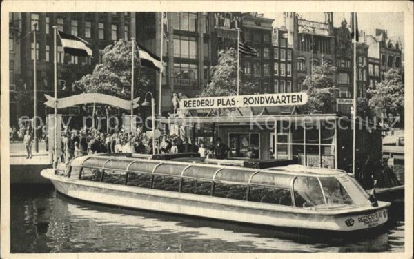 Amsterdam Niederlande Reederij Plas Roondvaarten Rundfahrten