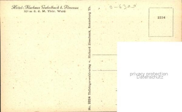 Gabelbach Thueringen Hotel Kurhaus – Bild 2