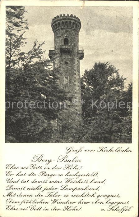 Ilmenau Thueringen Berg Psalm Kickelhahn Aussichtsturm Goe