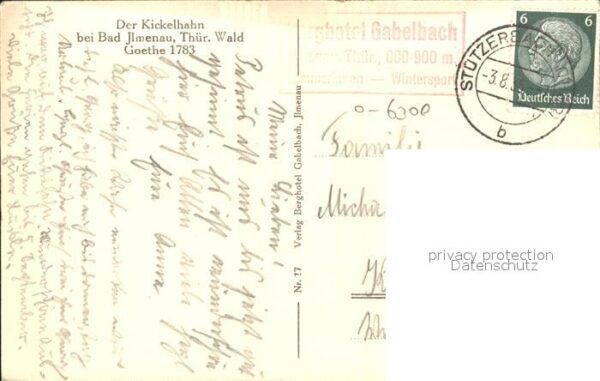 Ilmenau Thueringen Berg Psalm Kickelhahn Aussichtsturm Goe – Bild 2