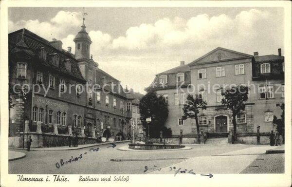 Ilmenau Thueringen Rathaus Schloss