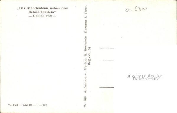 Ilmenau Thueringen Schöffenhaus neben Schwalbenstein Goeth – Bild 2