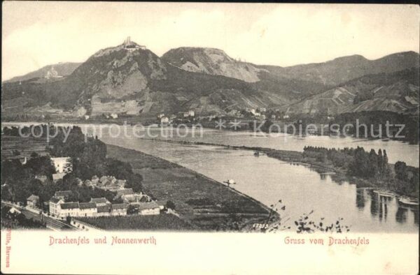 Nonnenwerth mit Drachenfels