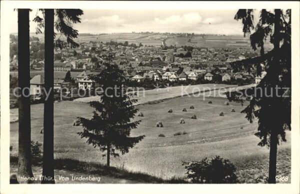 Ilmenau Thueringen Blick vom Lindenberg