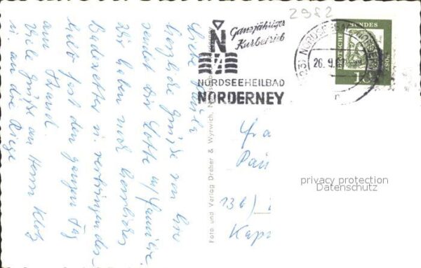 Norderney Nordseebad Kurhaus Hafen Leuchtturm Pferdeomnibus – Bild 2