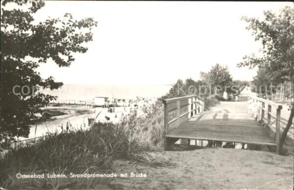 Lubmin Ostseebad Strandpromenade Holzbrücke