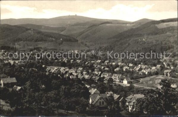 Wernigerode Harz Hasserode mit Brocken