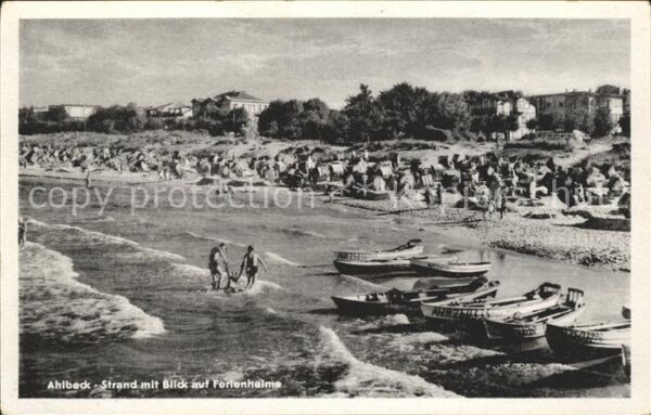 Ahlbeck Ostseebad Strandleben Boote