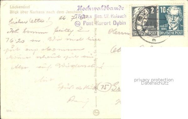 Lueckendorf mit Kurhaus und Jeschken – Bild 2