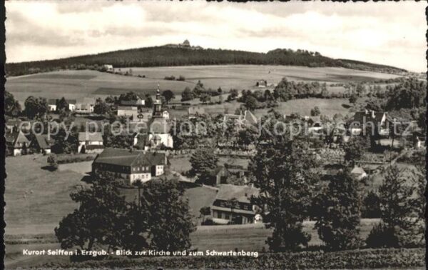 Seiffen Erzgebirge mit Schwartenberg