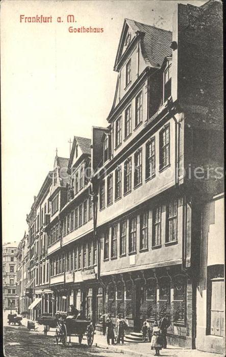 Frankfurt Main Goethehaus Pferkutsche